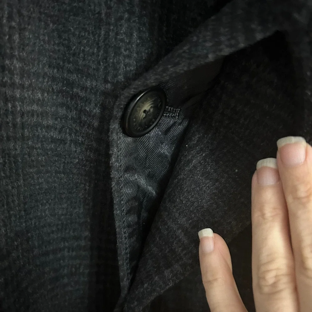 Hart Schaffner Marx Mens Blazer Black Two Button Sport Coat Medallion Lining